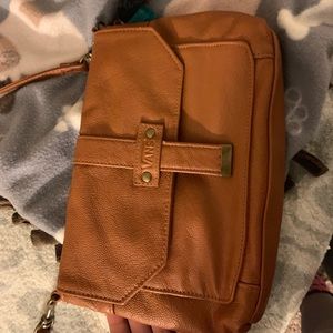 tan vans bag